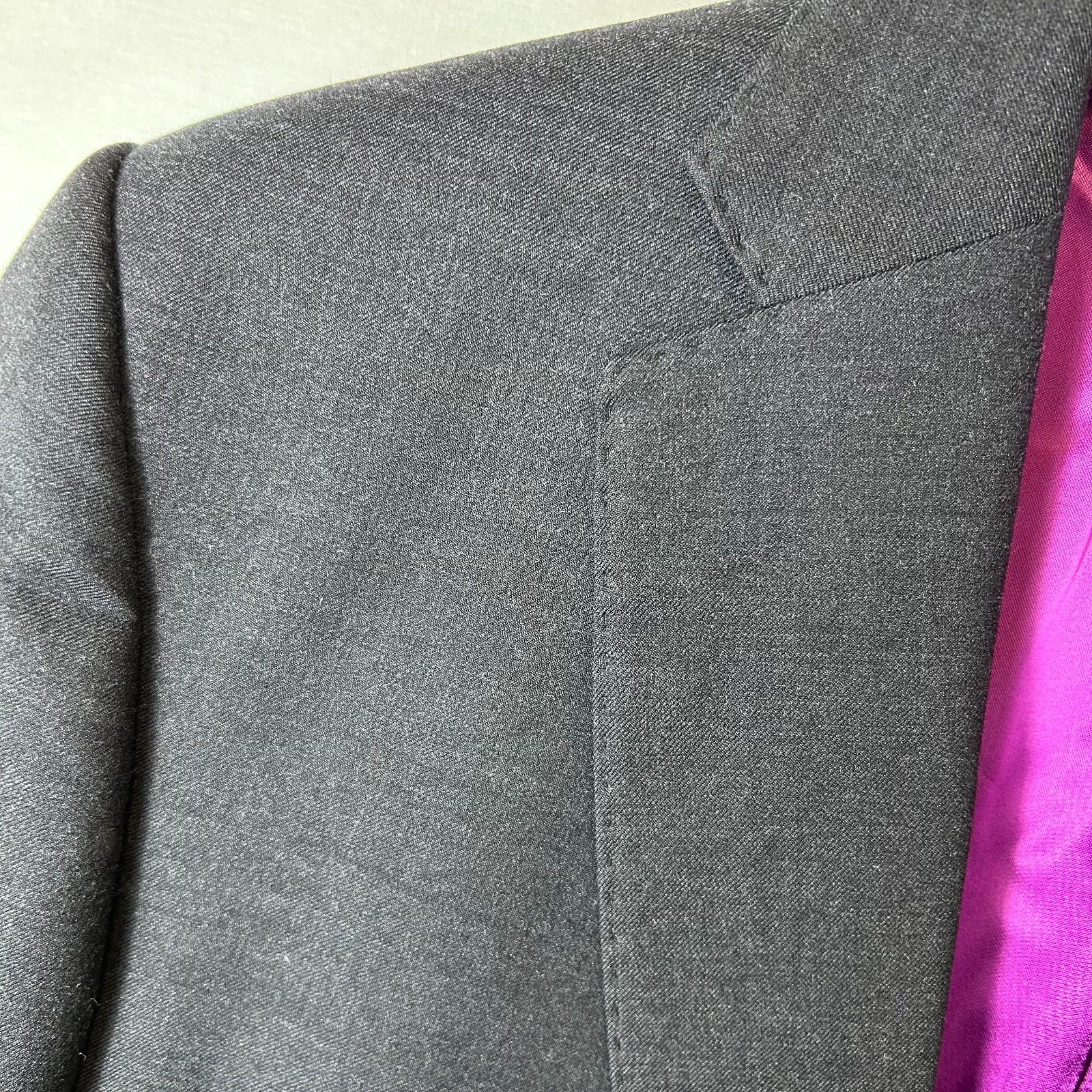 Charles Tyrwhitt Men's Nwot Charcoal Gray Wool Classic Suit Jacket Size 42l — image 5 of 8